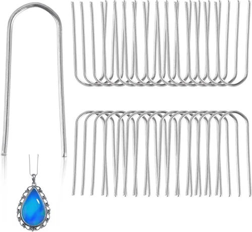 200 anillos de salto de alambre de nicrom de alta temperatura, ganchos en U para fusión de vidrio y cerámica, alambre de alto fuego de aleación de
