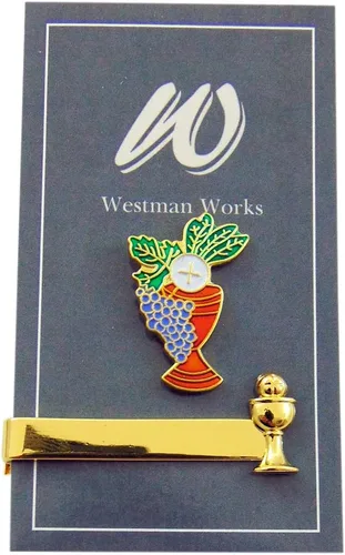 Miniatura 2 de Westmon Works First Comunion - Juego de accesorios para corbata, diseño de pan de vida