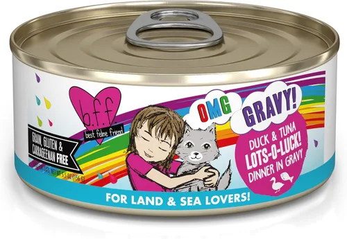 Miniatura 26 de Weruva B.F.F. OMG - Best Feline Friend Oh My Gravy!, Chicken Cloud 9 con pollo en salsa, lata de 2.8 onzas (paquete de 12)