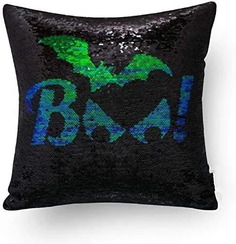 Miniatura 7 de MOCOFO Fundas de almohada decorativas de lentejuelas mágicas reversibles 16x16-2 de plata a oro + 2 de oro a negro de ante premium para habitación 4