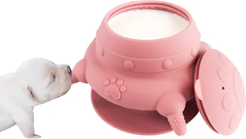 Comedero para cachorros y gatitos recién nacidos, cuenco de alimentación con leche, diseño de 4 pezones para facilitar la lactancia de mascotas