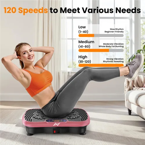 Miniatura 5 de AXV Vibration Plate Fitness Platform Exercise Machine Vibrating Shaking Full Body Shaker Workout Vibrate Stand Shake Board Sport for Weight Loss Fat