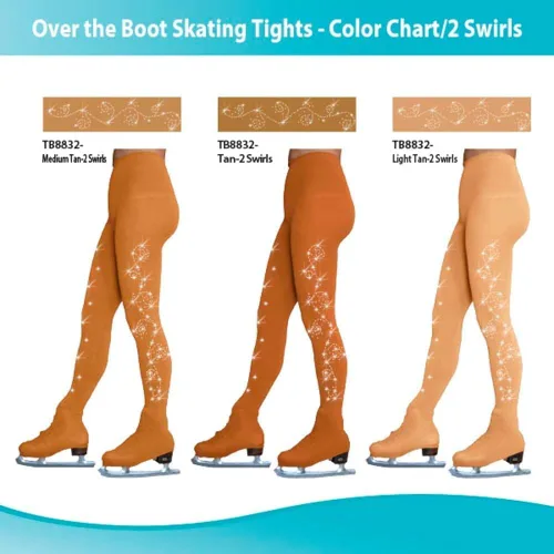 Miniatura 4 de Figure Skating Tan Over The Boot Tights TB8832
