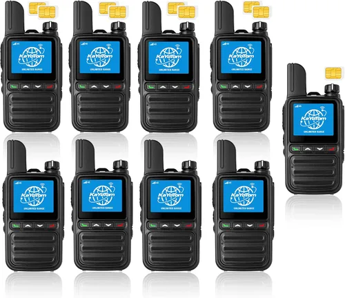 Miniatura 17 de KAYOTOM Radios bidireccionales de alcance ilimitado gratuito de por vida, comunicación global rápida PTT Pulsar para hablar y escuchar a través