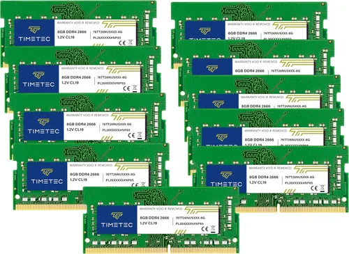 Miniatura 9 de Timetec Kit de 16 GB (2 x 8 GB) DDR4 2666 MHz (PC4-2666V) PC4-21300 SODIMM RAM para portátil - Módulo de memoria sin búfer de 260 pines 1.2 V CL19