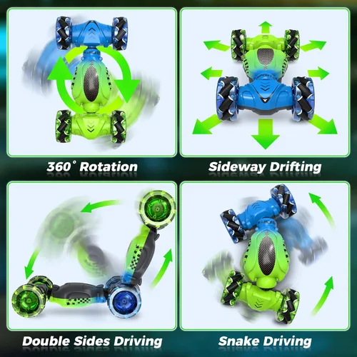 Miniatura 8 de Nitigo Coche de Acrobacias RC con Detección de Gestos, Juguetes para Edades 4-12, Regalo para Edades 6 7 8 9 10 11 12 Niños y Niñas, Coche