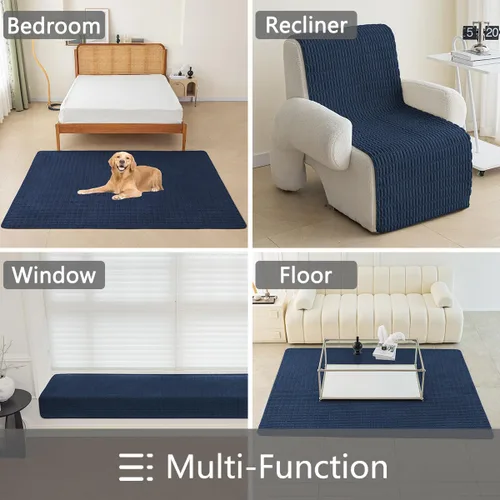 Miniatura 4 de Muamar Funda para Cama de Perro Protector de Sofá, Fundas de Sofá Antideslizantes Impermeables para Sala de Estar Fundas de Sofá, Tapete de Sofá