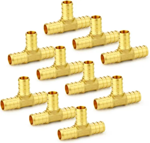 Miniatura 29 de GASHER 10 piezas sin plomo latón 1 "acoplamiento Pex, accesorios Pex de 1 pulgada para tubería Pex