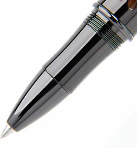 Miniatura 13 de Conklin Conklin Pen Company - Bolígrafo de punta redonda Endura Deco Crest en naranja con detalles de oro rosa, instrumento de escritura recargable