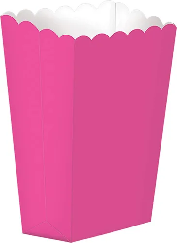 Miniatura 6 de Adorable caja pequeña de palomitas de maíz festoneadas, 5.25 x 3.75 pulgadas (5 piezas), ideal para cumpleaños, recuerdos de fiesta, celebraciones