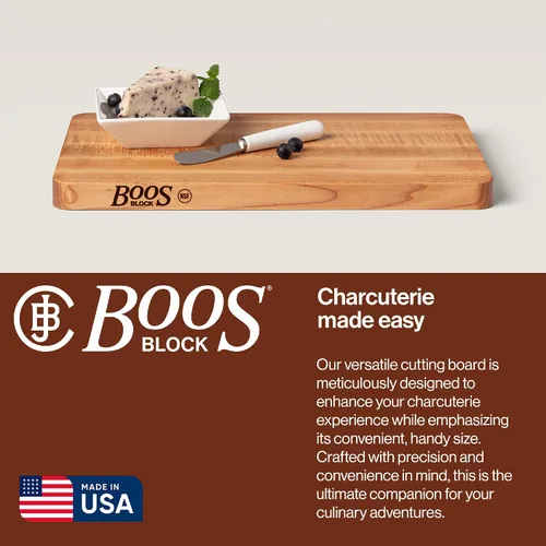 Miniatura 4 de Tabla de corte John Boos Chop-N-Slice de 12 x 8 x 1 pulg, junta de corte profunda