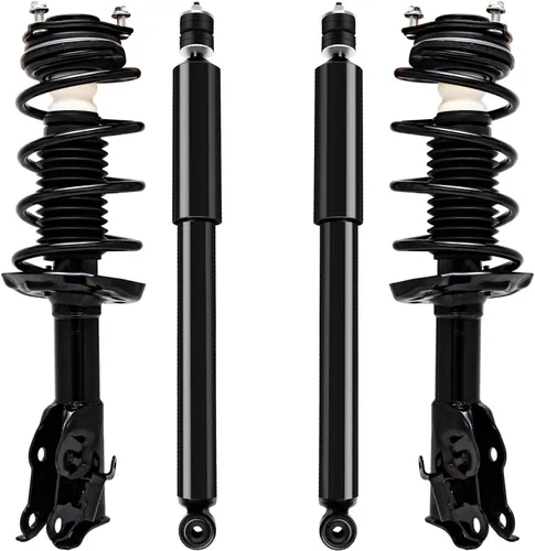 Miniatura 118 de Detroit Axle - Puntales y Amortiguadores para Chevy Traverse Buick Enclave GMC Acadia Saturn Outlook 2007-2012, 2 puntales delanteros con resorte