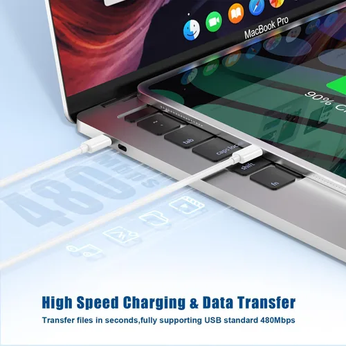 Miniatura 5 de iPhone 17 16 15 Cargador/Cable de carga de 10 pies tipo C a C largo, bloque de carga rápida USB C enchufe de carga para Apple iPhone 17 Pro Max/17