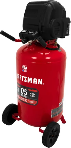 Miniatura 4 de CRAFTSMAN Compresor de aire de 33 galones, 175 PSI máximo, compresor de aire portátil, compresor de aire vertical para uso pesado, ideal
