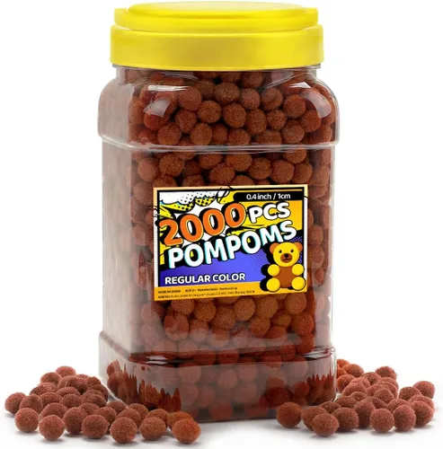 Miniatura 23 de Bundooraking Pompones, 1.5 pulgadas (4cm), 90 piezas bolas grandes multicolor a granel para artes y manualidades, pompones suaves y esponjosos
