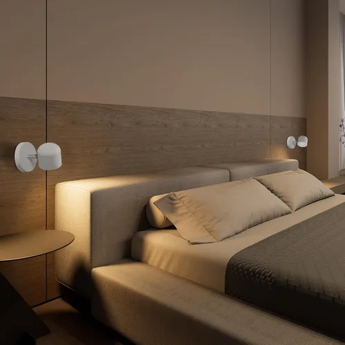 Miniatura 4 de Aisilan - Lámpara de pared moderna ajustable de Aisilan, lámpara de pared blanca cálida para pasillo, galería, cocina, dormitorio, 7 W, 3000 K