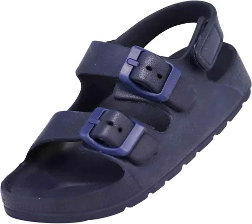 NORTY Sandalias para niños y niñas Sandalias unisex para niños Zapatos de verano para niños pequeños con 2 correas ajustables con hebilla