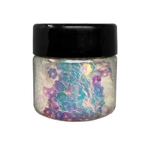 Miniatura 13 de Tarro biodegradable de estrellas holográficas con purpurina de grado cosmético de 0.75 onzas, vegano y fabricado en los Estados Unidos