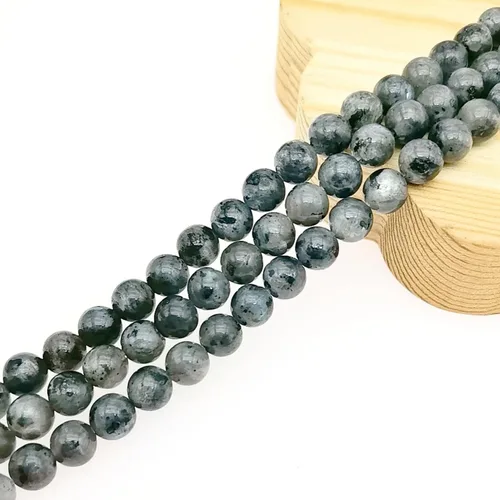Miniatura 30 de Basigeese Cuentas de piedras preciosas naturales para la fabricación de joyas, cuentas de piedra lisa redonda pulida, cuentas de piedra auténtica