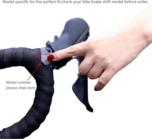 Miniatura 2 de Palancas de freno de bicicleta, capó compatible con Shima no Ultegra ST-R7000 ST-R8000 Soporte de palanca de freno de silicona, funda protectora