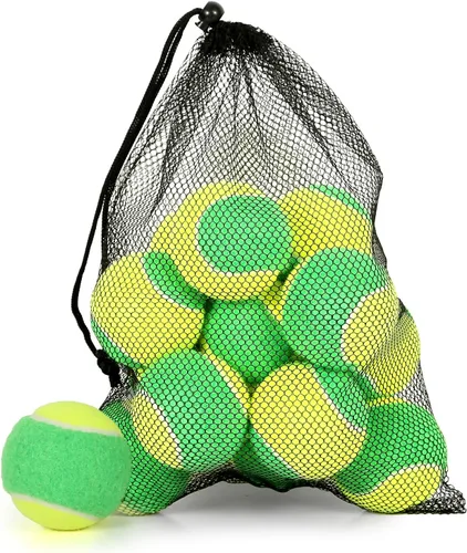 Juego de 12/18/24/30/40 pelotas de tenis para niños, pelotas de tenis de baja compresión 25%-50% para principiantes, pelotas de entrenamiento y