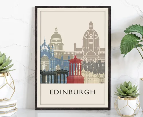 Miniatura 24 de Póster de ilustración de Lisboa, póster de horizonte de Lisboa Portugal, impresión de paisaje urbano y monumento, arte de pared para el hogar