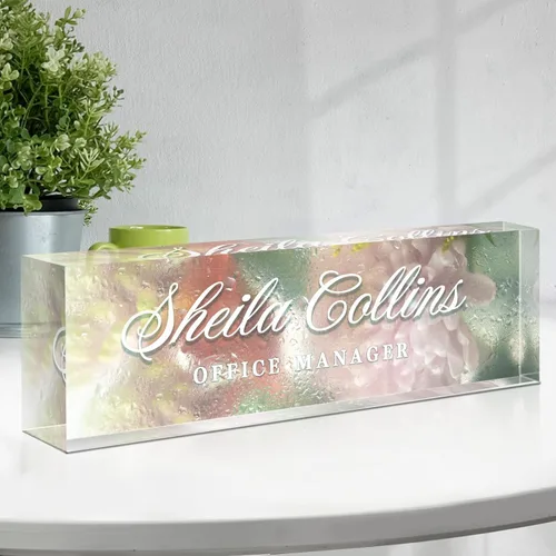 Miniatura 36 de Placa de nombre personalizada para escritorio, regalos de agradecimiento para empleados, placa de nombre de escritorio acrílica personalizada