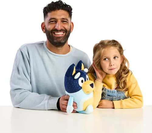Miniatura 3 de Bluey - Peluche parlante Bandit (papá) de 14 pulgadas con 9 frases y tema musical