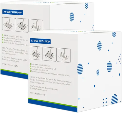 Miniatura 8 de Recambios de trapeador seco – 160 paños desechables para polvo – Paños electrostáticos – Embalaje de caja de 7.9 x 11.6 pulgadas