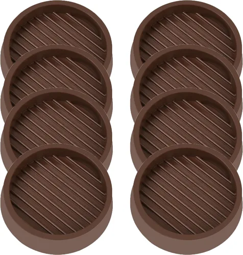 VOCOMO Copas de Ruedas de Goma Redondas 3X3, Almohadillas Antideslizantes para Muebles, Agarre Antideslizante, Pies Antideslizantes para Muebles,