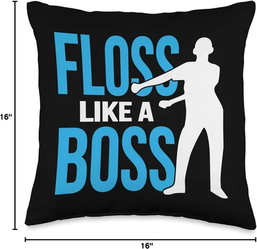 Miniatura 4 de Floss Like A Boss Designs Floss Like A Boss - Almohada de baile, 16.0 x 16.0 in, multicolor