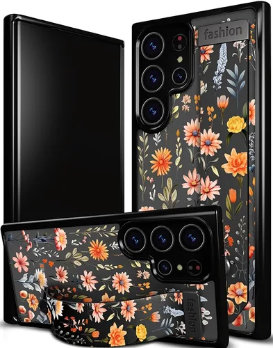 Miniatura 107 de Compatible para Samsung Galaxy S23 Funda Bonita con Correa Soporte Dedo Kickstand, Fundas de Silicona Geniales de Diseñador Funda Cover - Mariposa