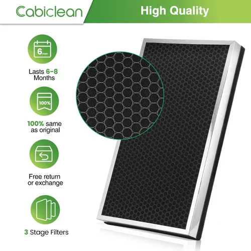 Miniatura 4 de Filtro de repuesto 112 compatible con MA Series 112 V2.0 Air Purifie-r para polen, humo de fuego silvestre, filtro de carbón activado HEPA 3 en 1, 1
