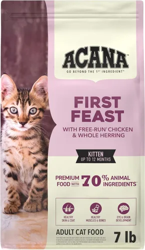 Miniatura 13 de ACANA Comida seca para gatitos First Feast pollo y pescado, bolsa de 4 libras