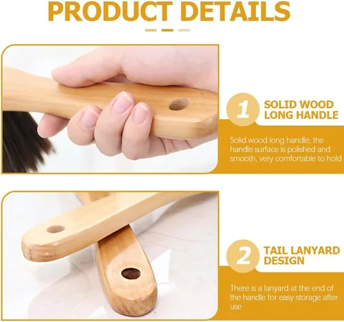 Miniatura 3 de ULTECHNOVO Cepillo de escobas para el hogar, escoba, escoba, herramienta para trabajar la madera, cepillo para el cabello, escoba y cama, cepillo