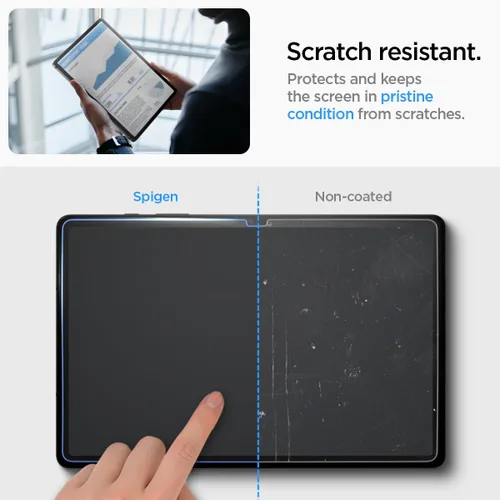 Miniatura 4 de Spigen Protector de pantalla de vidrio templado [GlasTR EZ FIT] diseñado para Galaxy Tab S9 Plus/Galaxy Tab S10 Plus