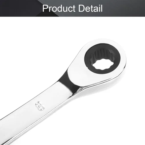 Miniatura 4 de Utoolmart Llave de trinquete, 0.315 in x 0.354 in extremo de caja doble métrica 1 unidad