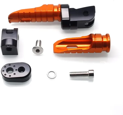 Miniatura 2 de MZS Estriberas de motocicleta compatibles con ZX4R ZX4RR ZX25R EX 400 Z400 2018-2025, estriberas delanteras ajustables para pedal, color negro CNC