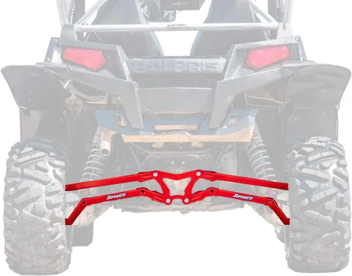 Miniatura 8 de SuperATV Brazos de Reacción Posteriores y Varillas Posteriores, de Alta Distancia, en Caja, para Polaris RZR XP 900 / XP 4 900 (2011-2014) - Negro