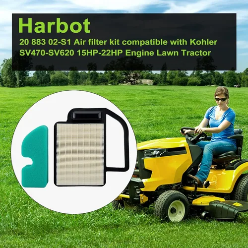 Miniatura 2 de LTX 1045 Kit de Mantenimiento y Ajuste de Filtro de Aire para Cub Cadet LT1042 LT1045 LTX1040 LTX1042 LTX1045 RZT42 Toro 98018 LX420 LX460
