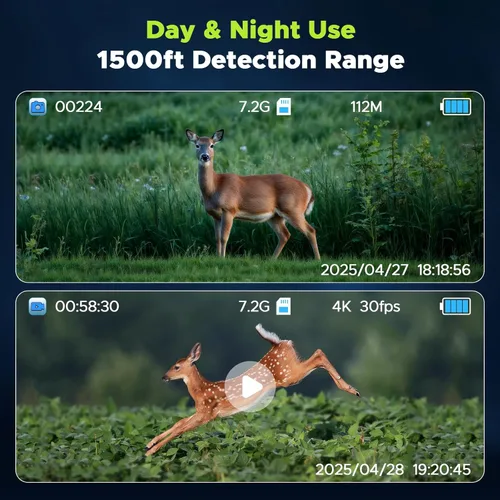 Miniatura 6 de Gafas de visión nocturna, prismáticos de visión nocturna 4K de 112 MP para adultos, zoom 12X y batería de 5000 mAh, tarjeta de 64 GB incluida