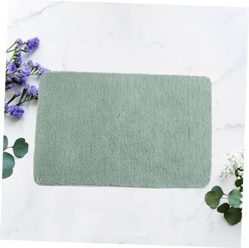 Miniatura 7 de WOONEKY Tapete de baño antideslizante lavable de terciopelo para baño, antideslizante, absorbente, lavable a máquina, decoración del hogar