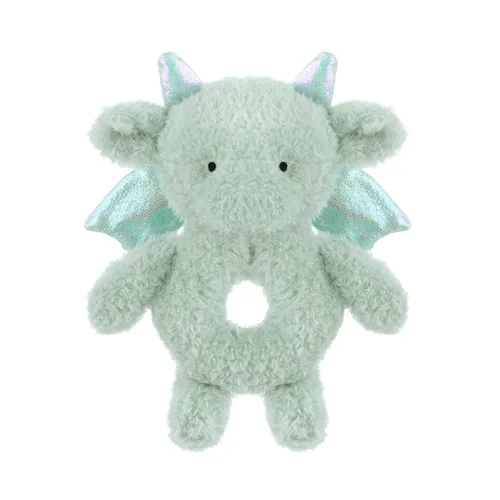 Miniatura 11 de Apricot Lamb Sonajero suave de dragón colorido para niños y niñas, juguete de sonajero de peluche adorable para el recién nacido, 0-3 meses, 0-6