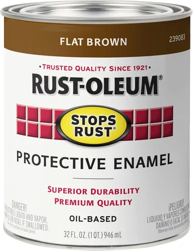 Miniatura 9 de Rust-Oleum 7776502-2PK - Pintura antióxido para aplicación con brocha, cuarto de galón, negro plano (paquete de 2)