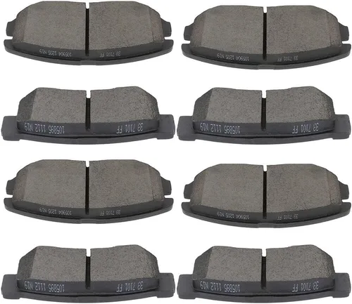 Miniatura 17 de Juego de pastillas de cerámica, D815 D537 SCITOO 8 piezas de pastillas de freno delanteras y traseras para Acura CSX 2006-2011, para Acura ILX