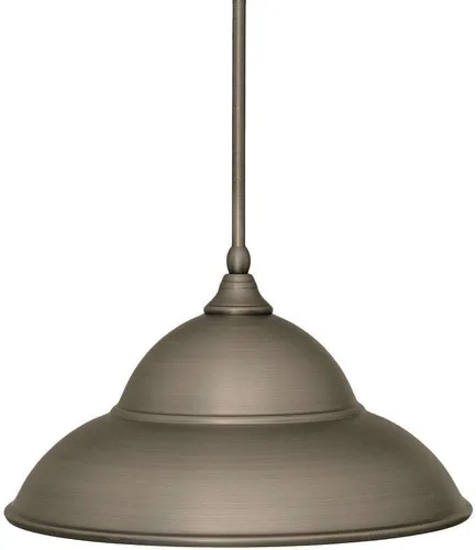 Miniatura 174 de Toltec Lighting Tallo Colgado Mini colgante, acabado de cobre negro, 3.5" cuadrado humo burbuja vidrio