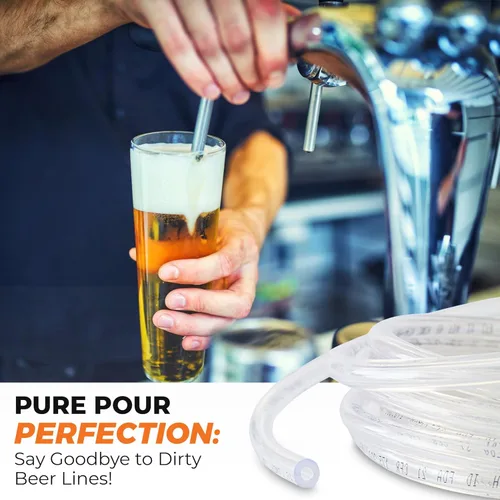 Miniatura 5 de Tubo de plástico de vinilo transparente - Tubo de PVC flexible y de grado alimenticio para línea de cerveza, accesorios Kegerator, manguera de vino
