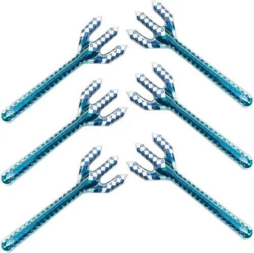 Tridente inflable de diamantes – Mine Pixel Craft – Recuerdos de fiesta de cumpleaños – Bolsas de regalo – Fiestas en la piscina – Cosplay –