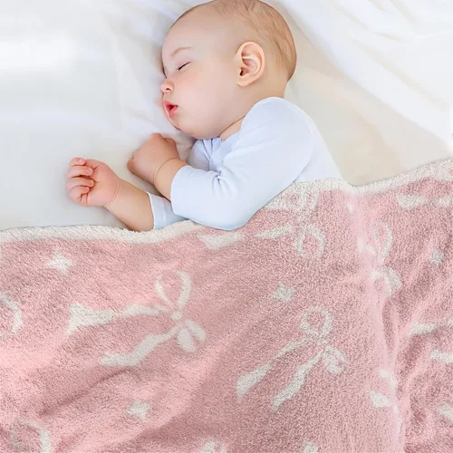 Miniatura 13 de JOOJA Manta para bebé recién nacido, para niños y niñas, esencial para bebés de 0 a 6 meses, para recibir mantas de punto, saco de dormir, Guepardo