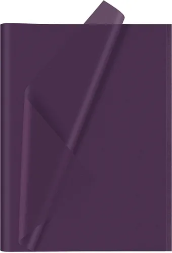 CHRORINE Papel de seda morado - 60 hojas, 20 x 14.5 pulgadas, envoltura de regalos de arte de Halloween y fiesta, manualidades y decoración Púrpura
